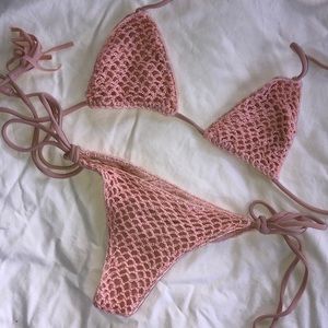 Acacia Swimwear Set in Sunrise Crochet